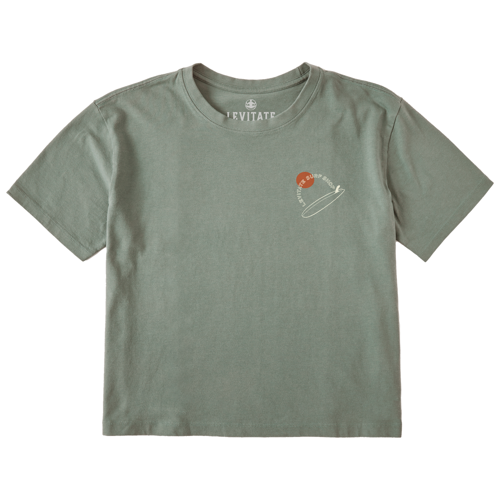 Women's Single Fin Club Short Sleeve Premium Tee - Levitate