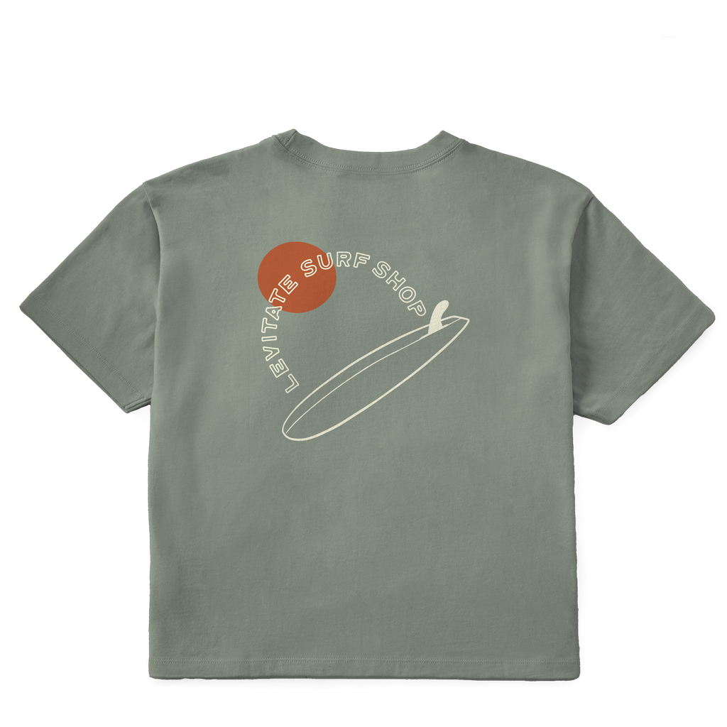 Women's Single Fin Club Short Sleeve Premium Tee - Levitate