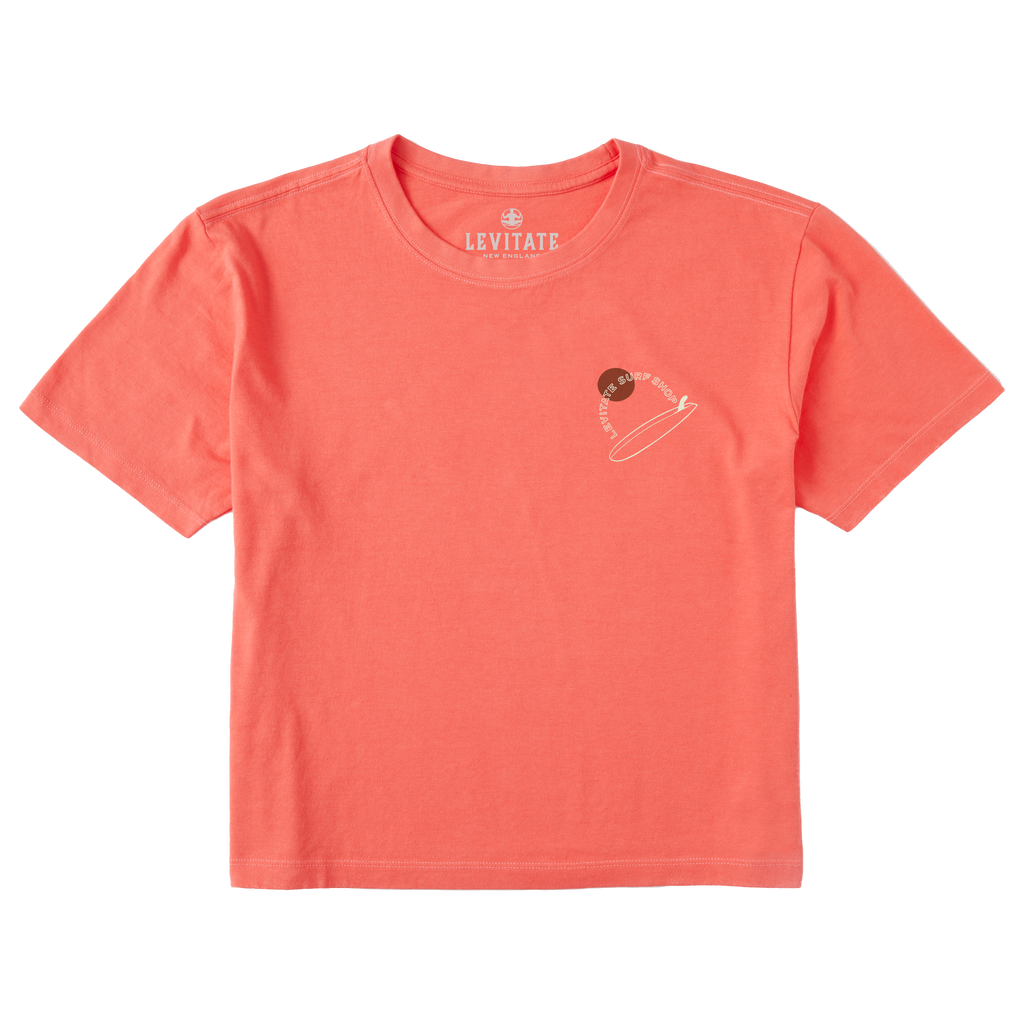 Women's Single Fin Club Short Sleeve Premium Tee - Levitate