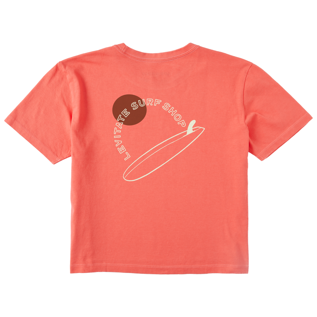 Women's Single Fin Club Short Sleeve Premium Tee - Levitate