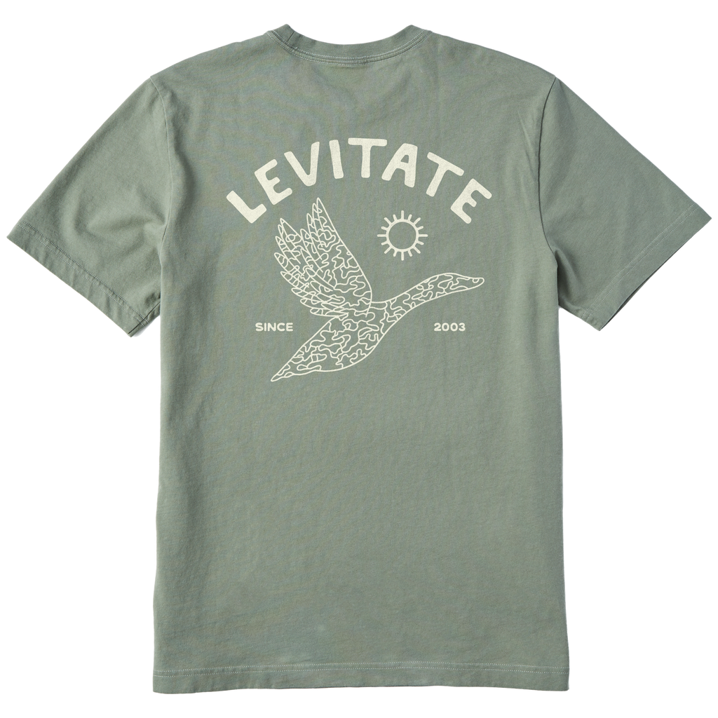 Men's Camo Duck Short Sleeve Premium Tee - Levitate