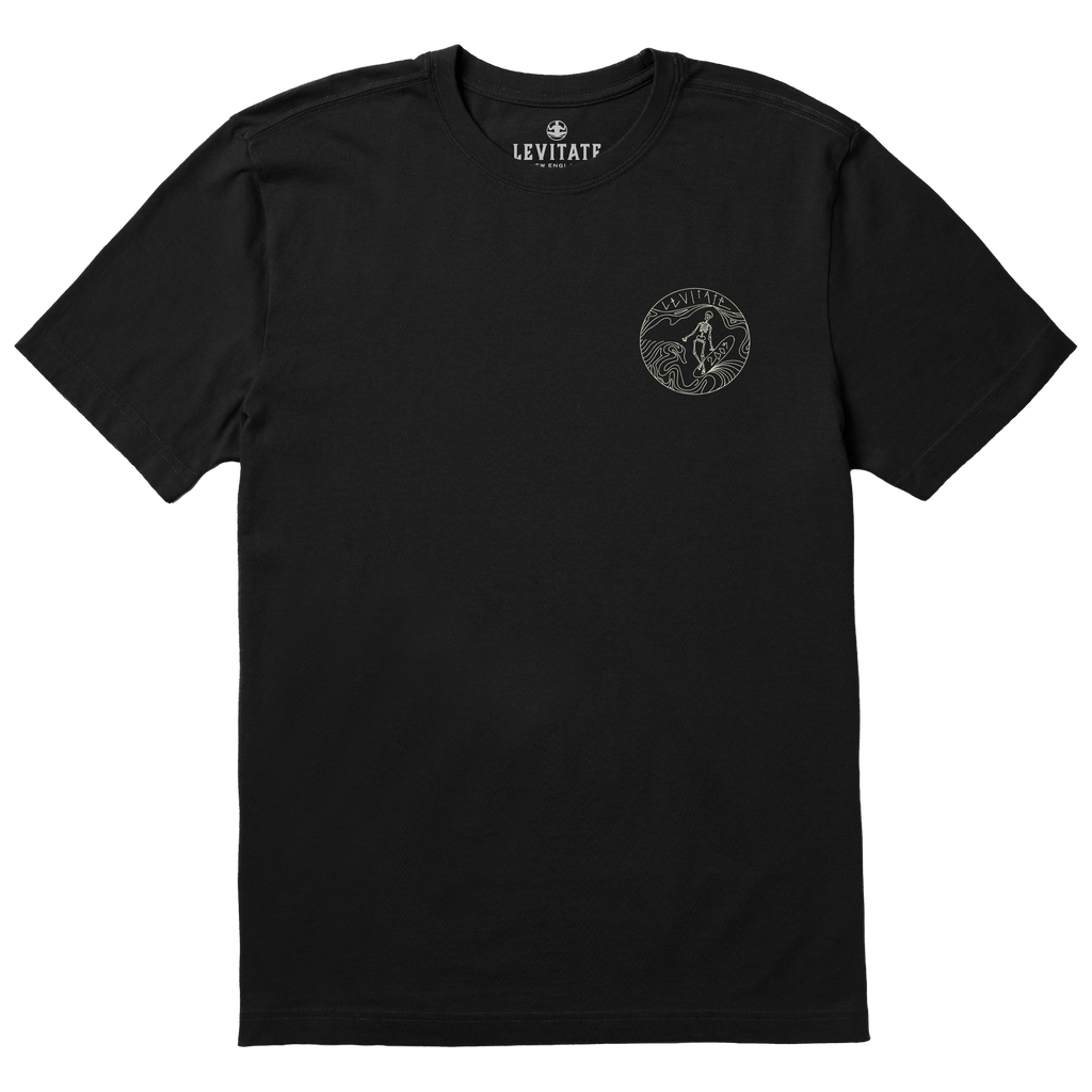 Men's Skeleton Surfer Short Sleeve Premium Tee - Levitate