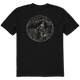 Black - Men's Skeleton Surfer Short Sleeve Premium Tee