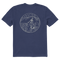 Delta Blue - Men's Skeleton Surfer Short Sleeve Premium Tee