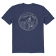 Delta Blue - Men's Skeleton Surfer Short Sleeve Premium Tee