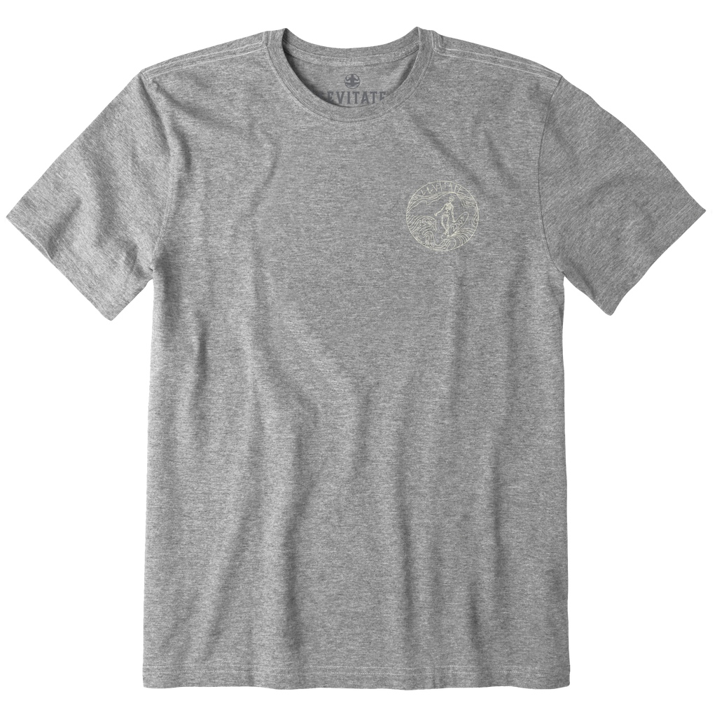 Men's Skeleton Surfer Short Sleeve Premium Tee - Levitate