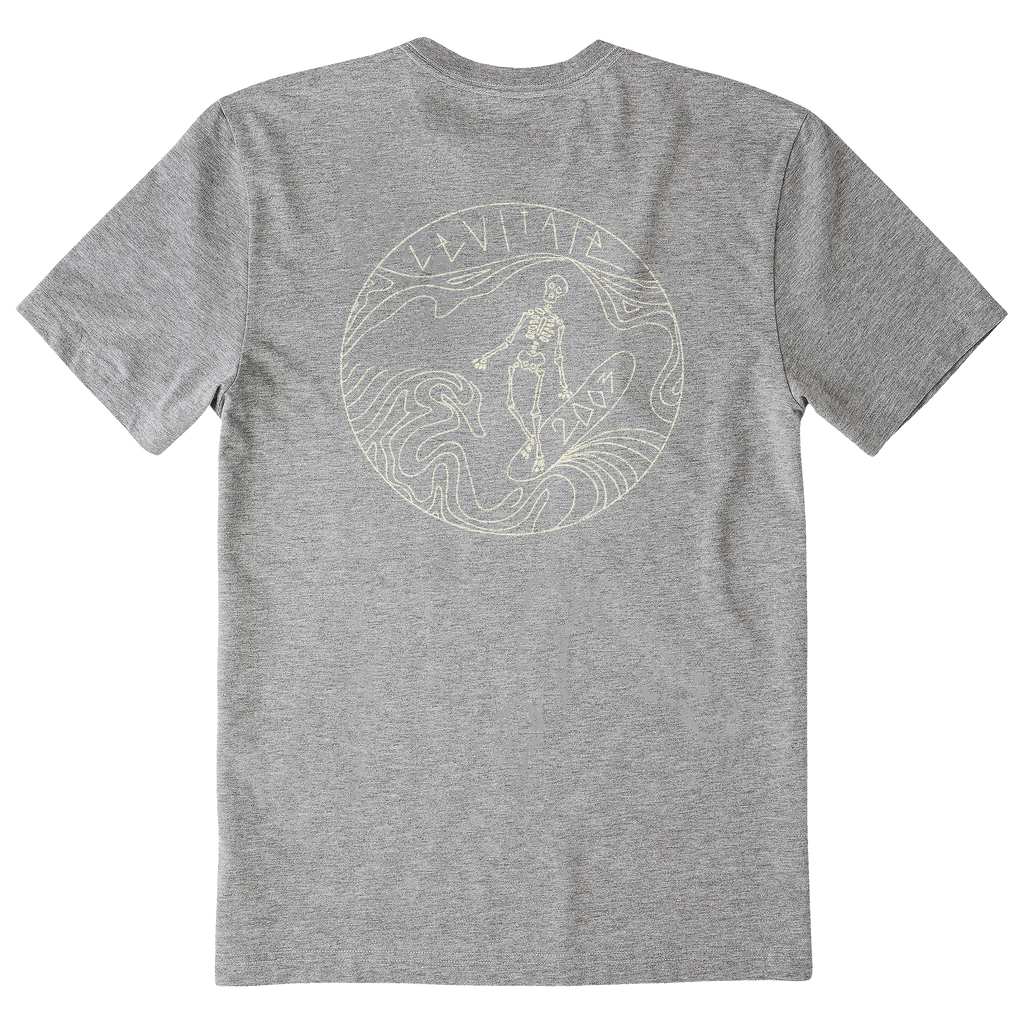 Men's Skeleton Surfer Short Sleeve Premium Tee - Levitate