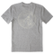 Medium Heather Gray - Men's Skeleton Surfer Short Sleeve Premium Tee