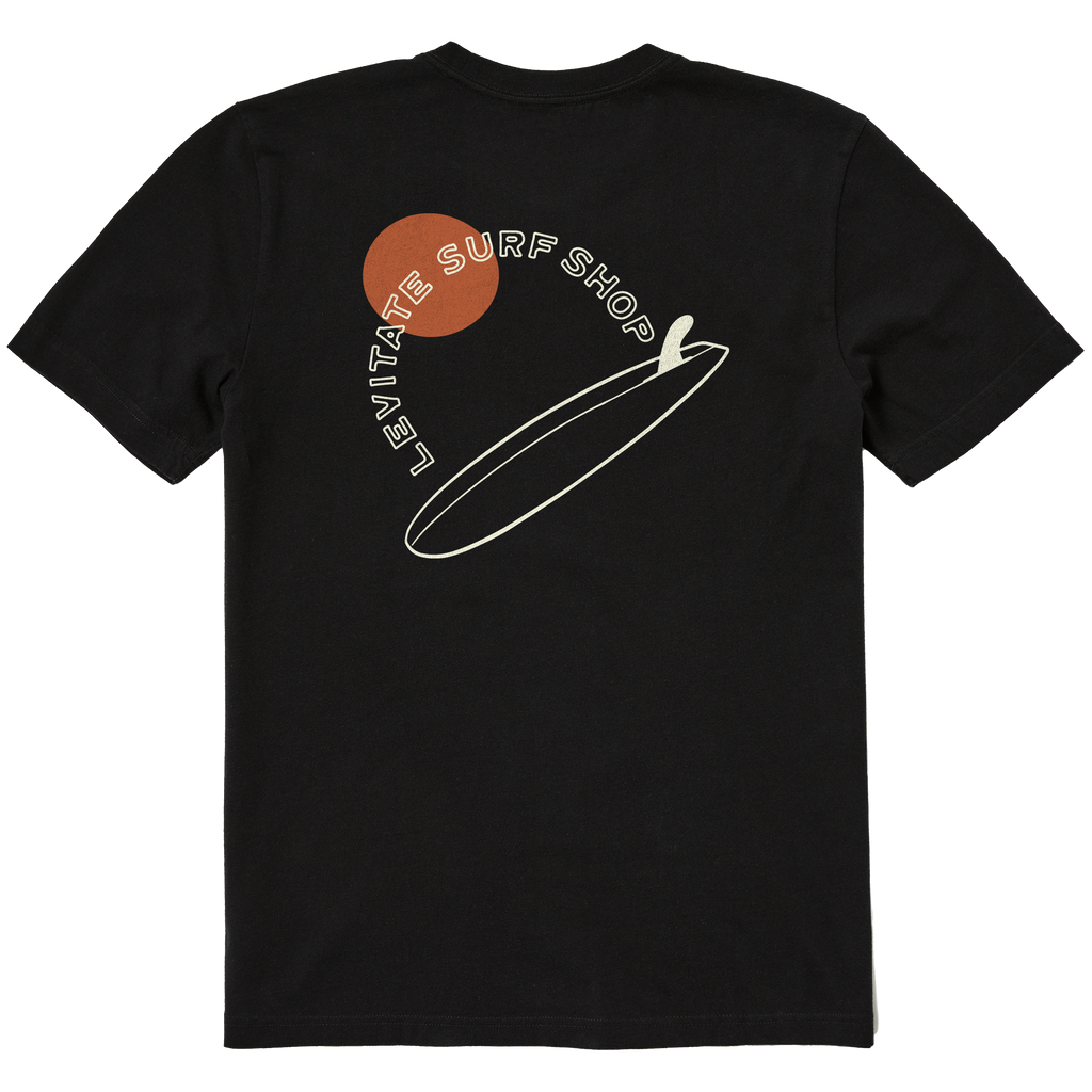 Men's Single Fin Club Short Sleeve Premium Tee - Levitate