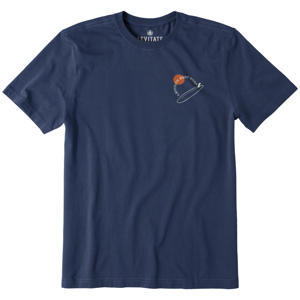 Men's Single Fin Club Short Sleeve Premium Tee - Levitate