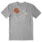 Medium Heather Gray - Men's Single Fin Club Short Sleeve Premium Tee