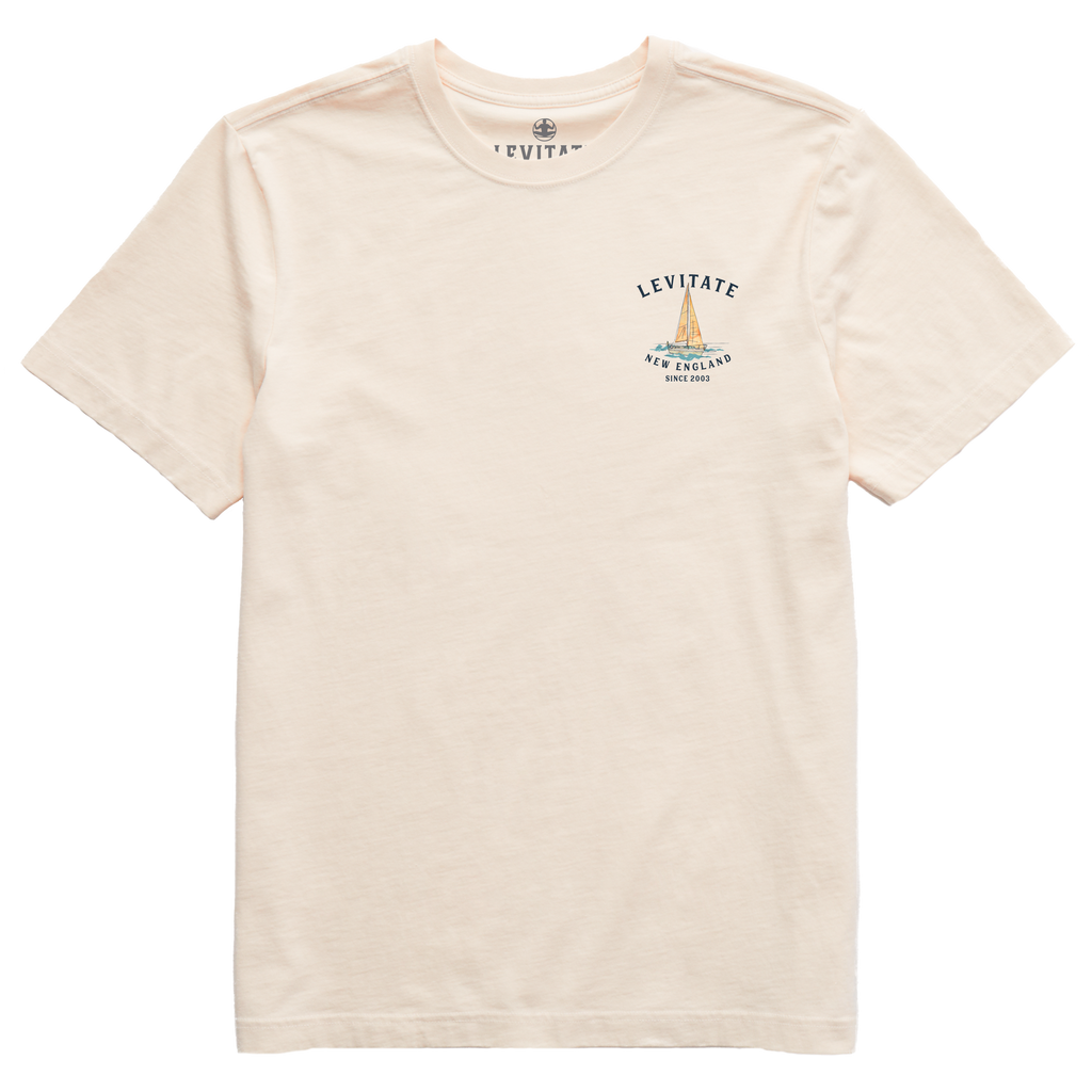 Men's Trippy Sailboat Short Sleeve Premium Tee - Levitate