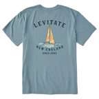 Men's Trippy Sailboat Short Sleeve Premium Tee - Levitate