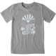Medium Heather Grey - Kid's Up The Creek Short Sleeve Premium Tee