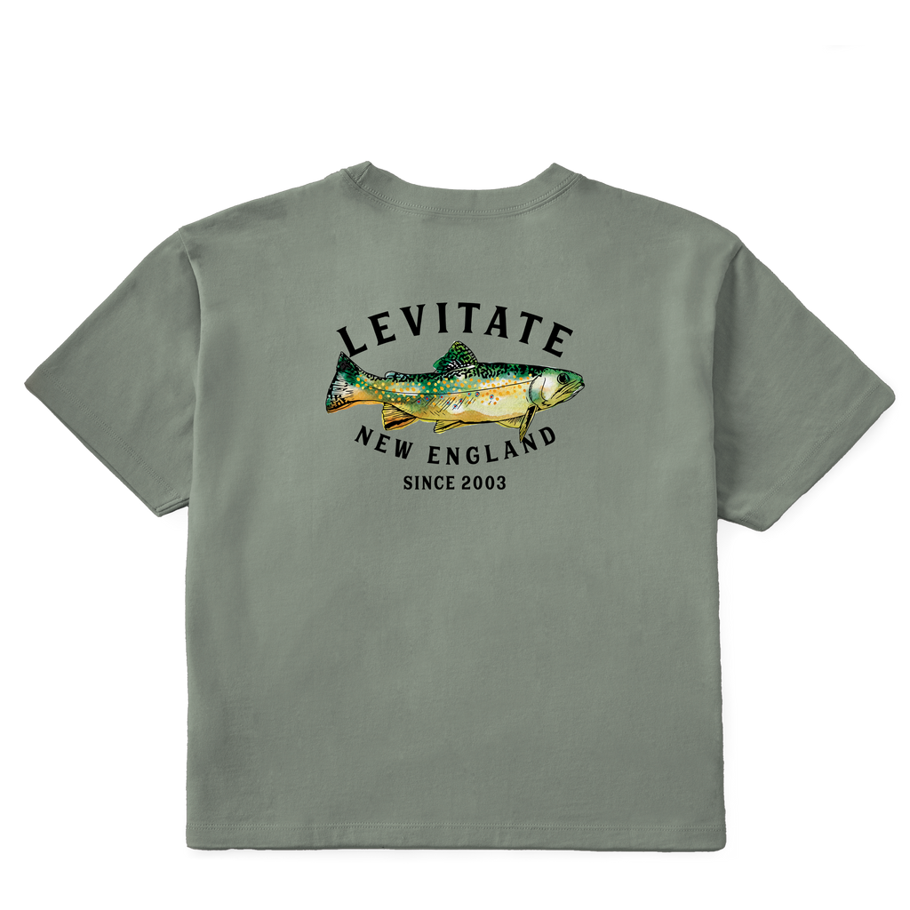 Women's Trippy Trout Short Sleeve Premium Tee - Levitate