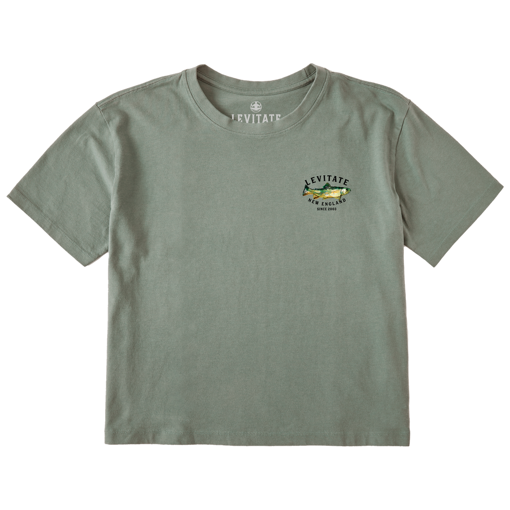 Women's Trippy Trout Short Sleeve Premium Tee - Levitate