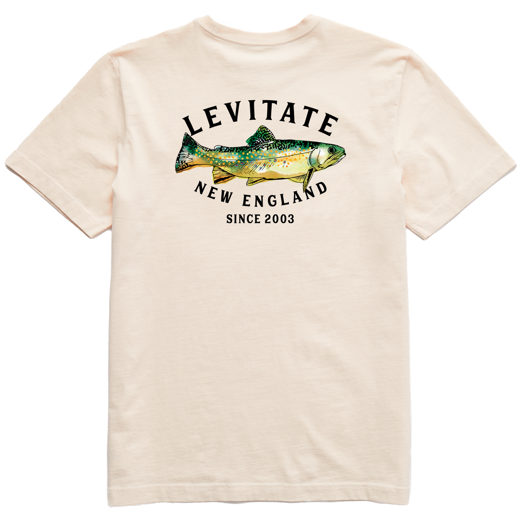 Men's Trippy Trout Short Sleeve Premium Tee - Levitate