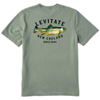 Men's Trippy Trout Short Sleeve Premium Tee - Levitate