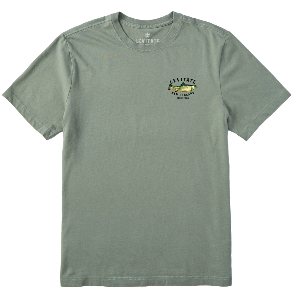 Men's Trippy Trout Short Sleeve Premium Tee - Levitate
