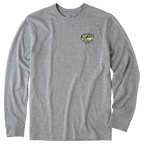 Men's Trippy Trout Long Sleeve Premium Tee - Levitate