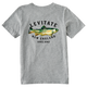 Medium Heather Grey - Kid's Trippy Trout Short Sleeve Premium Tee