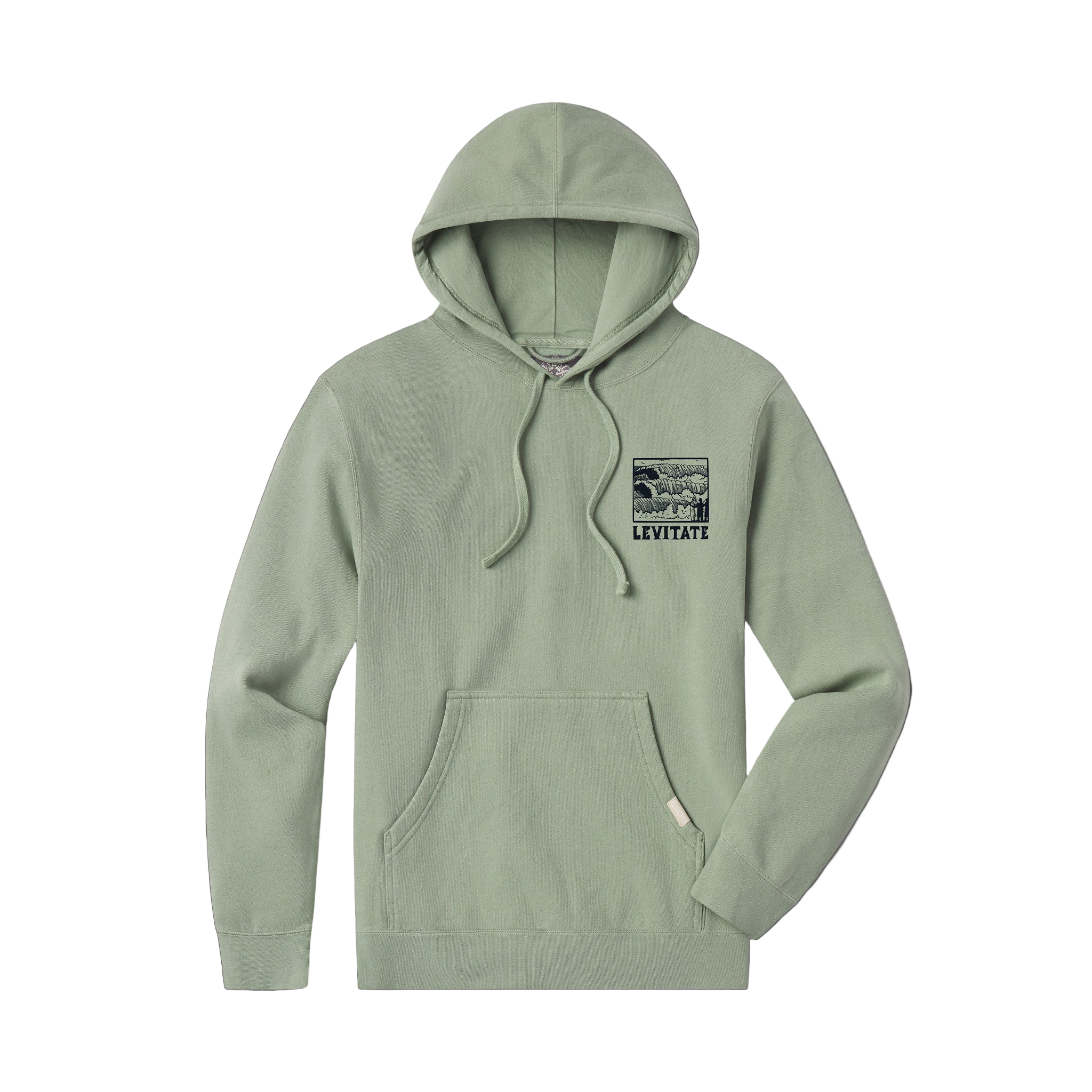 Block Print Waves Hoodie