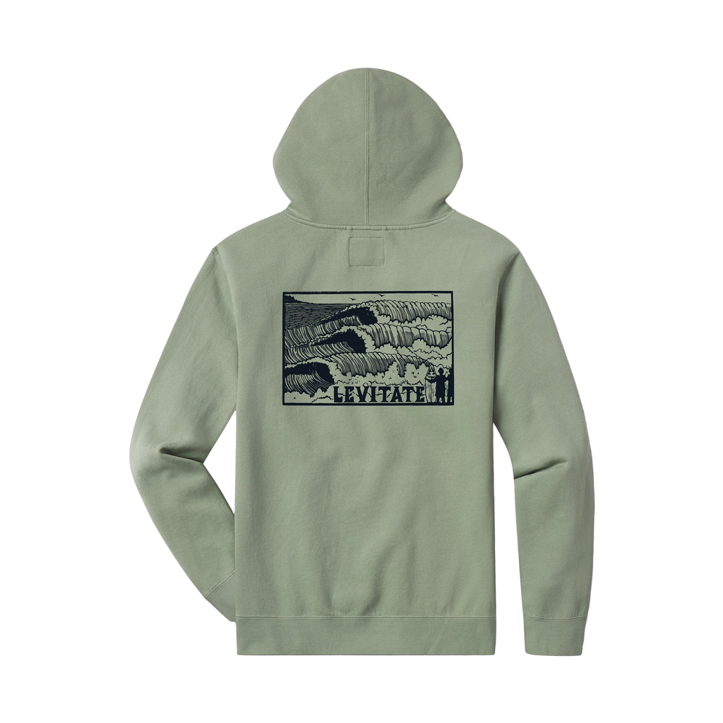 Block Print Waves Hoodie