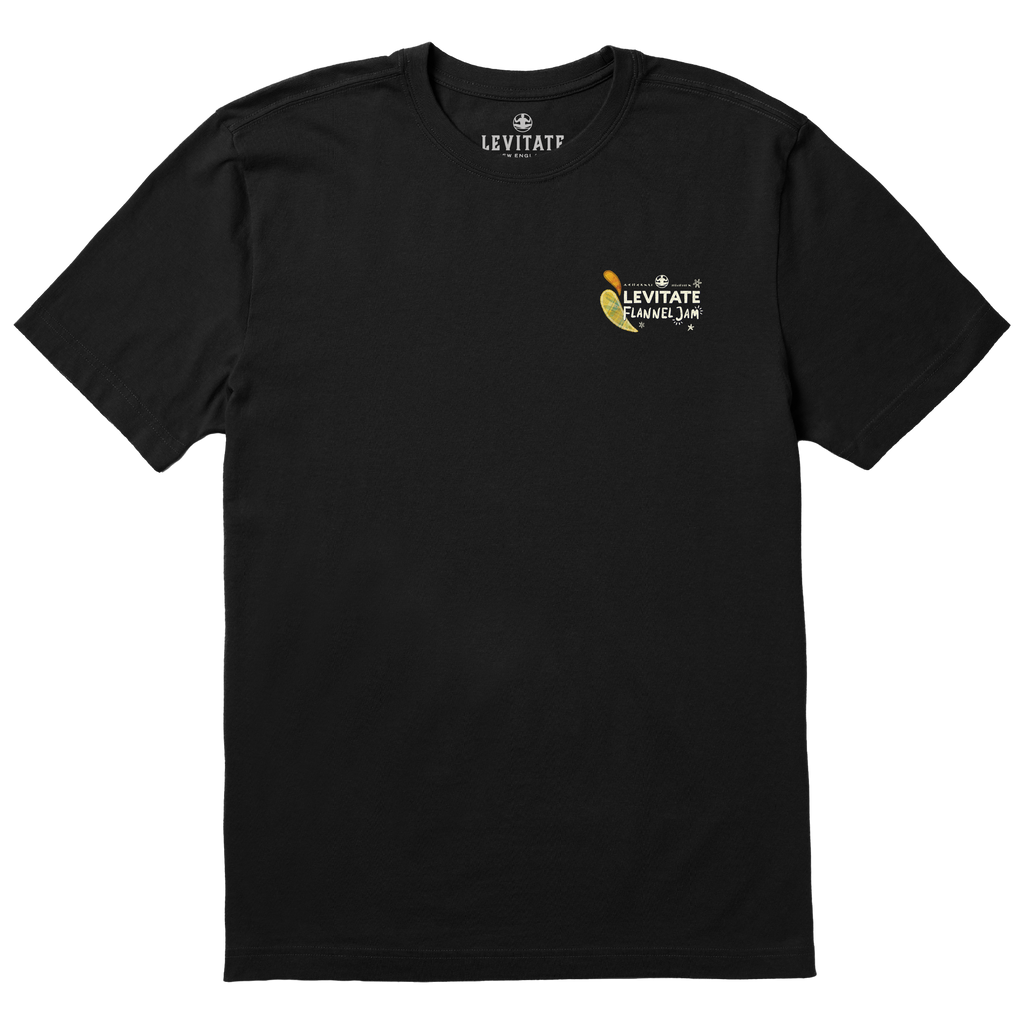 Mens Flannel Jam 24 Lineup Short Sleeve Premium Tee - Levitate