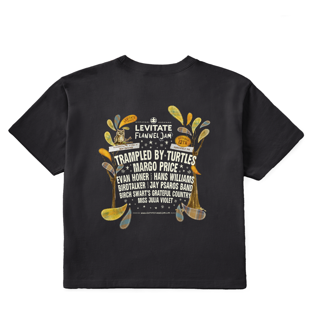 Womens Flannel Jam 24 Lineup Short Sleeve Premium Tee - Levitate