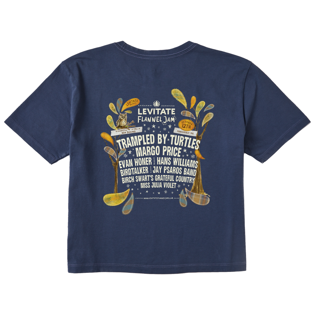 Womens Flannel Jam 24 Lineup Short Sleeve Premium Tee - Levitate