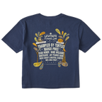 Womens Flannel Jam 24 Lineup Short Sleeve Premium Tee - Levitate
