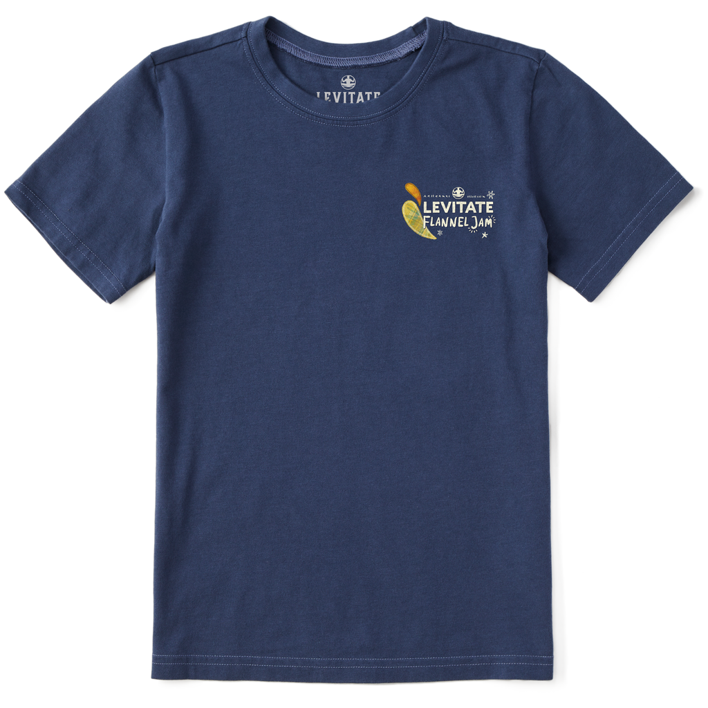 Kids Flannel Jam 24 Lineup Short Sleeve Premium Tee - Levitate