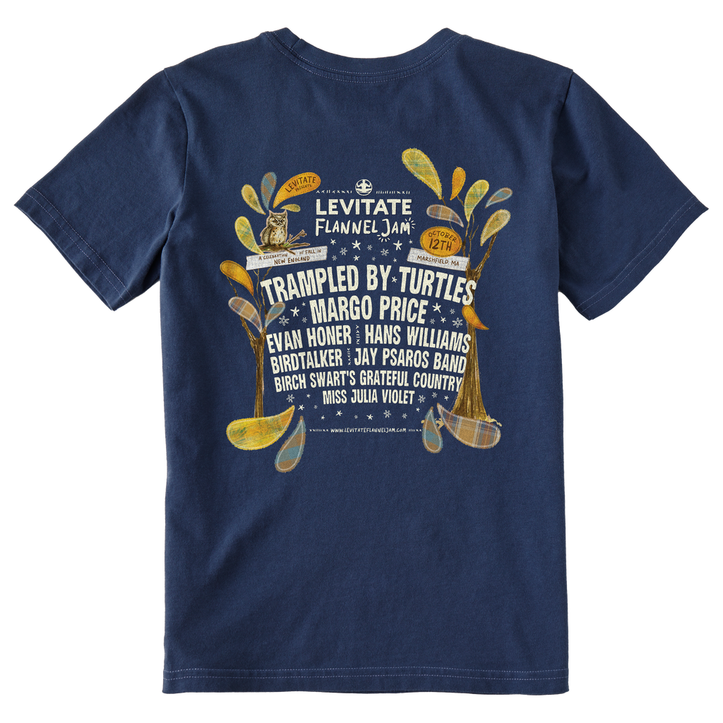 Kids Flannel Jam 24 Lineup Short Sleeve Premium Tee - Levitate