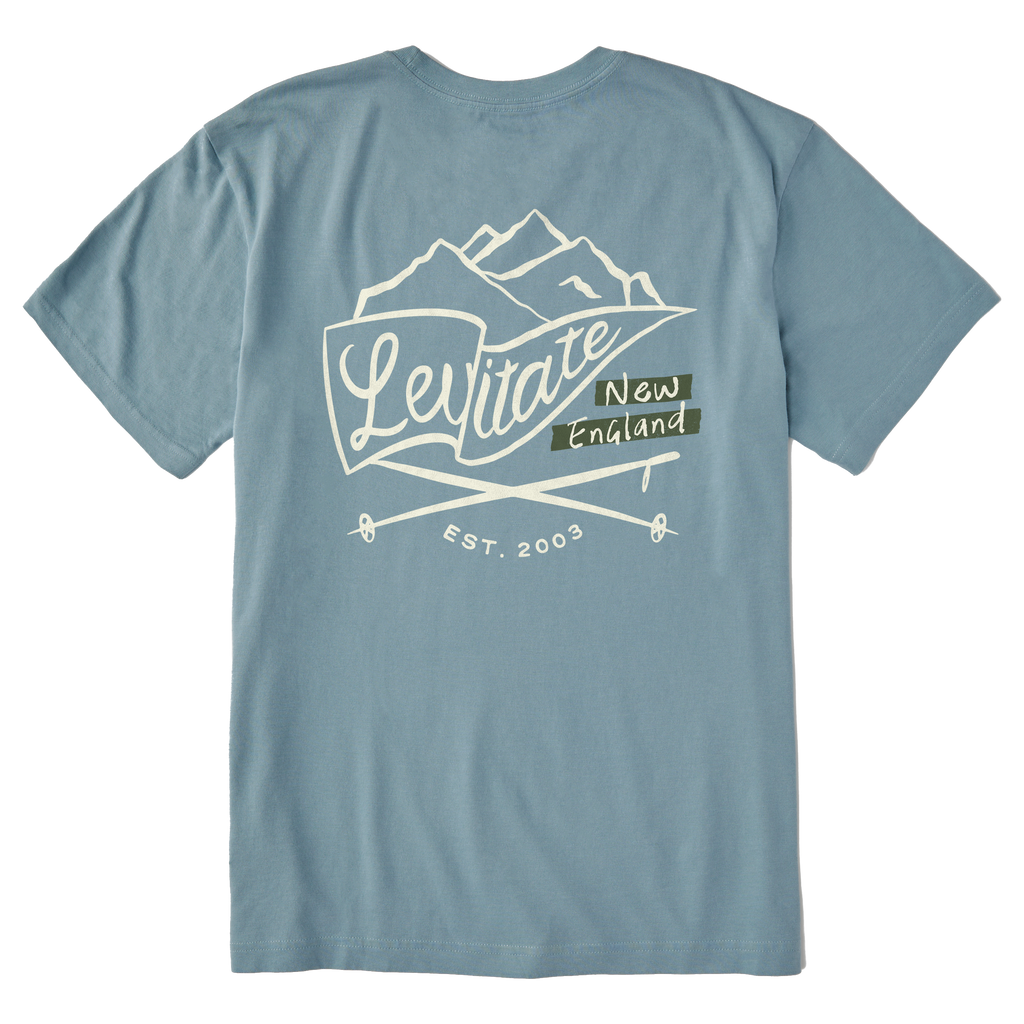 Men's Burgee Ski Short Sleeve Premium Tee - Levitate