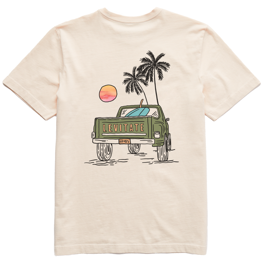 Men's Sunset PickUp Short Sleeve Premium Tee - Levitate