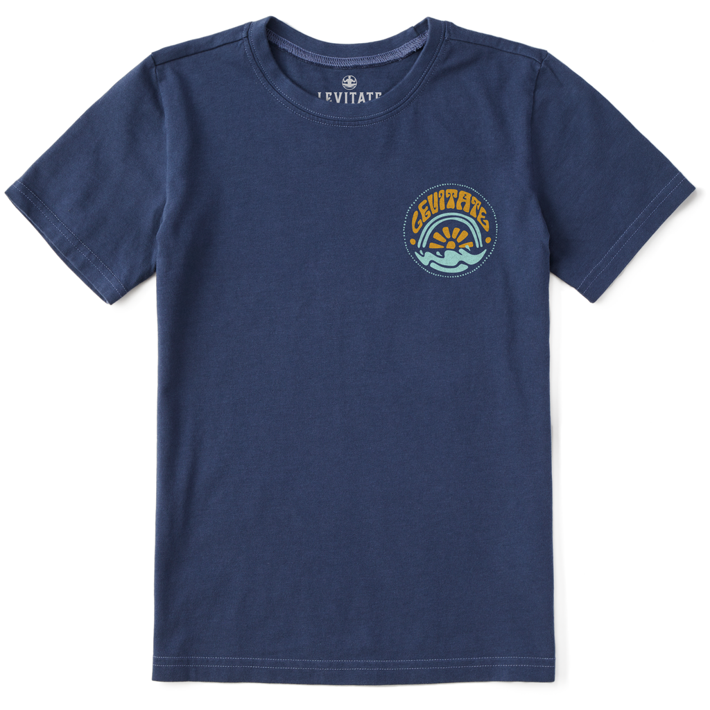 Kid's Sunrise Waves Short Sleeve Premium Tee - Levitate