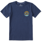 Kid's Sunrise Waves Short Sleeve Premium Tee - Levitate