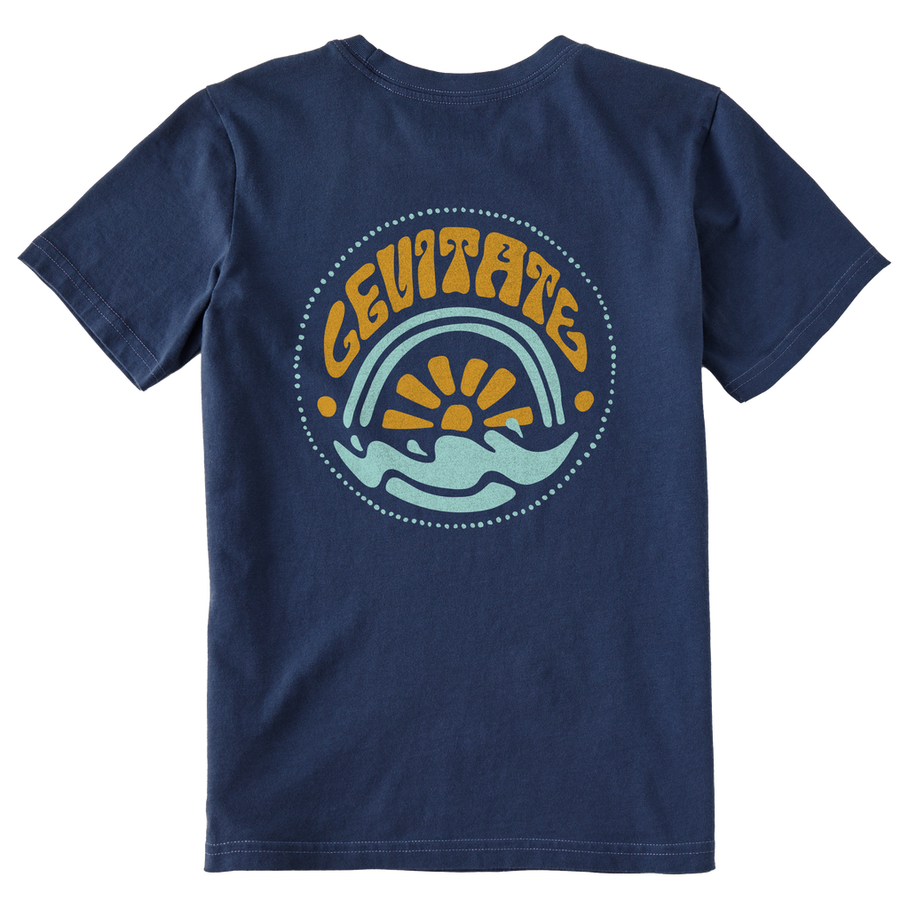 Kid's Sunrise Waves Short Sleeve Premium Tee - Levitate
