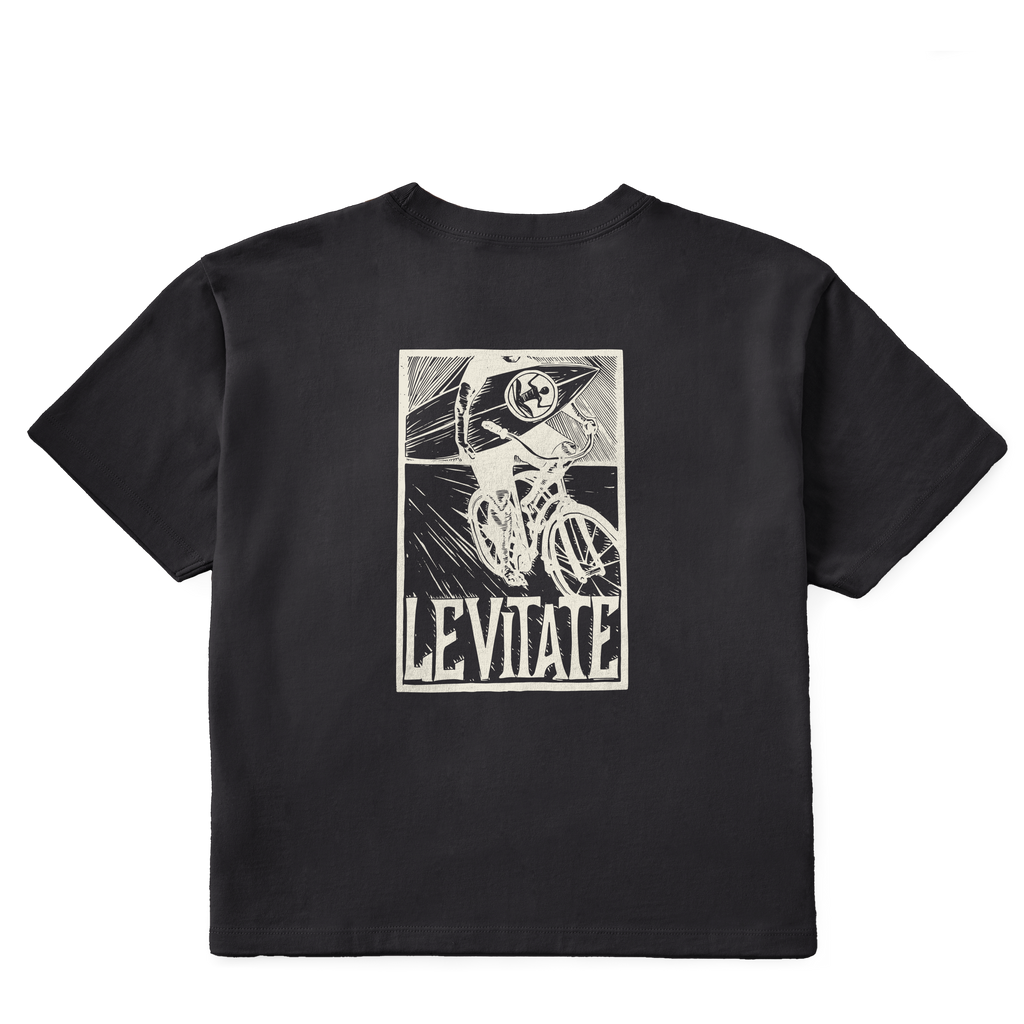 Women's Block Print Surfer Short Sleeve Premium Tee - Levitate