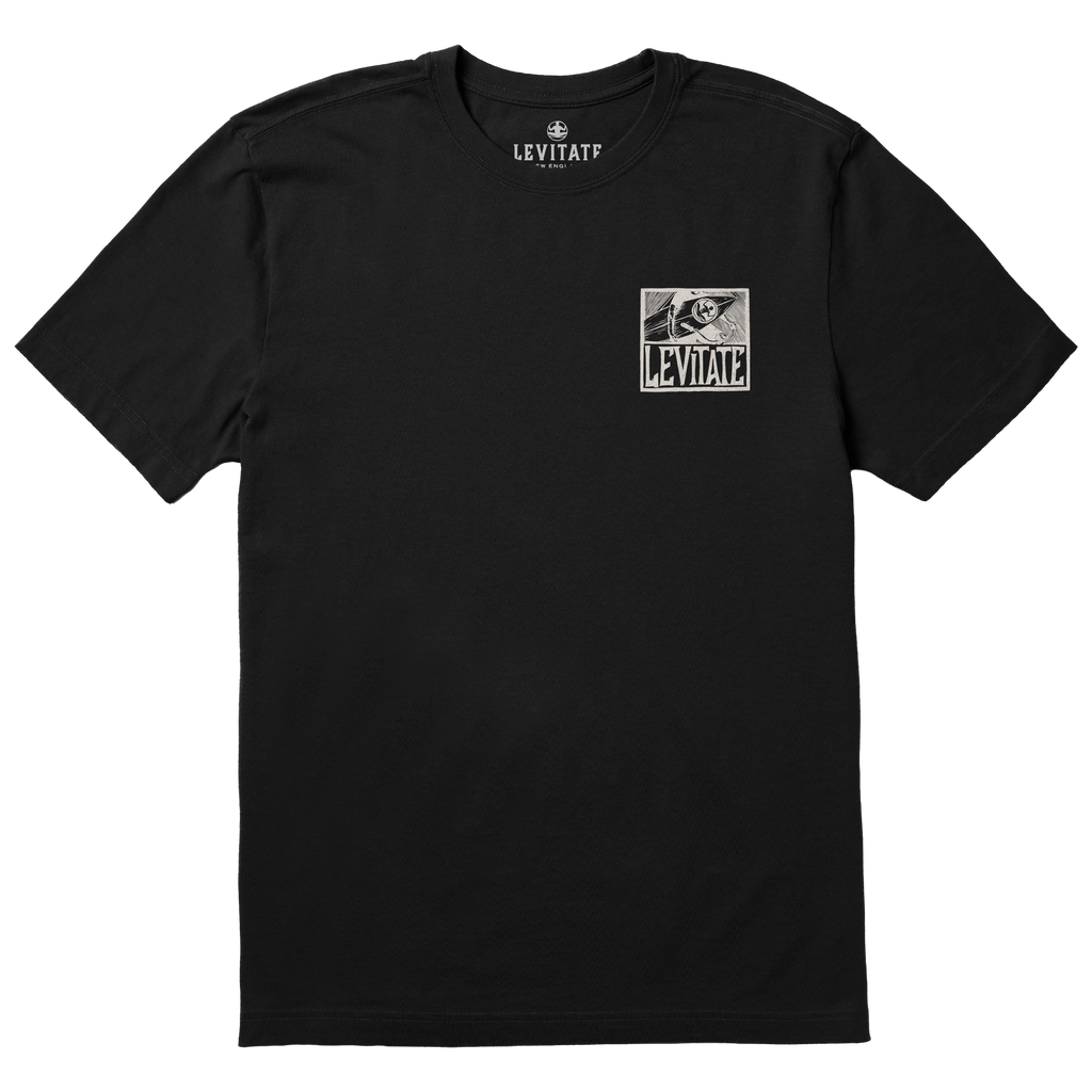 Men's Block Print Surfer Short Sleeve Premium Tee - Levitate