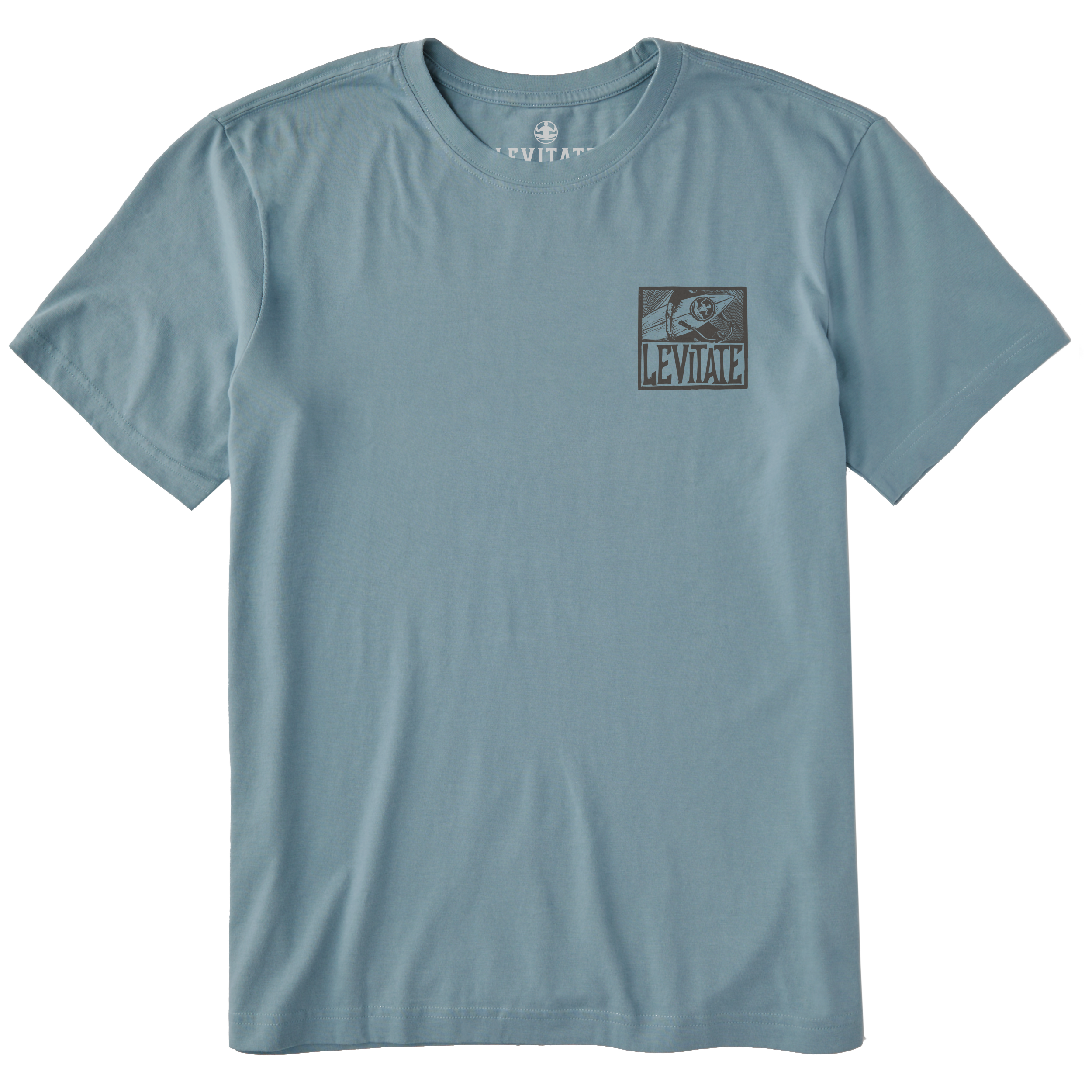 Men's Block Print Surfer Short Sleeve Premium Tee - Levitate