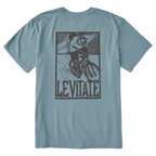 Men's Block Print Surfer Short Sleeve Premium Tee - Levitate