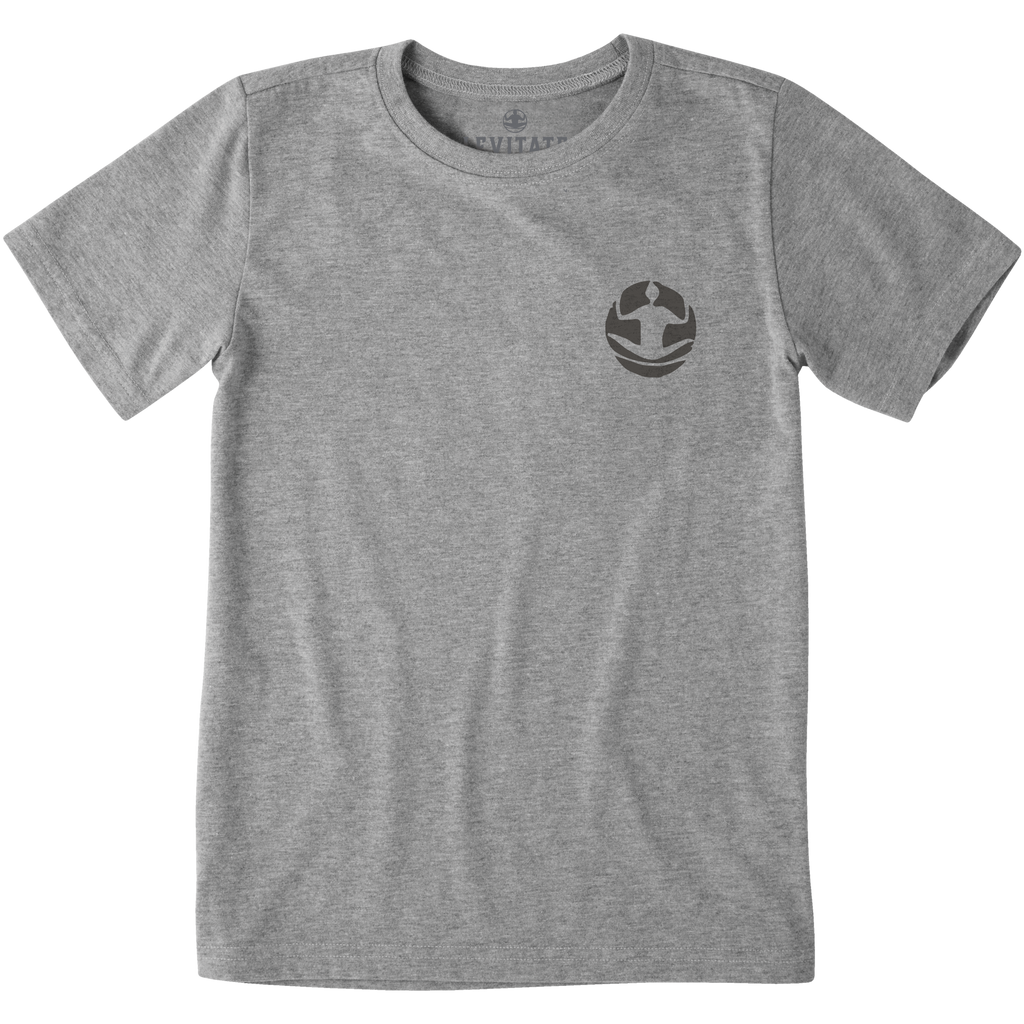 Kid's Block Print Surfer Short Sleeve Premium Tee - Levitate