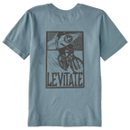 Kid's Block Print Surfer Short Sleeve Premium Tee - Levitate