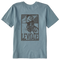 Walden Blue - Kid's Block Print Surfer Short Sleeve Premium Tee