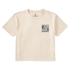 Women's Block Print Waves Short Sleeve Premium Tee - Levitate