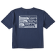 Delta Blue - Women's Block Print Waves Short Sleeve Premium Tee