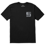 Men's Block Print Waves Short Sleeve Premium Tee - Levitate