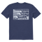 Delta Blue - Men's Block Print Waves Short Sleeve Premium Tee