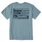 Walden Blue - Men's Block Print Waves Short Sleeve Premium Tee